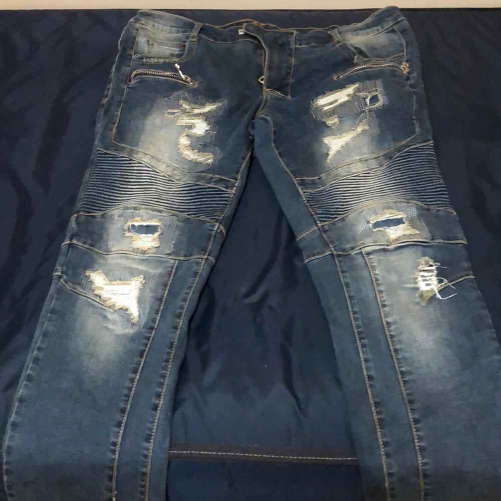 Size 38 waist Balmain jeans